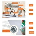 thumbnail image 3 of NEX Single Layer Adjustable 35"-37" x 9.8" x 24.5" Dish Rack, Stainless Steel, 3 of 6