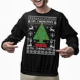 thumbnail image 2 of Ugly Christmas Sweater, Xmas Holiday Mens Womens, Funny Santa Sweatshirt, Tree Dachshund Ugly Christmas Sweatshirt Womens Mens, 2 of 5
