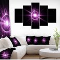 thumbnail image 1 of Purple Flash of Bright Star - Floral Canvas Art Print, 1 of 3