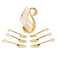 thumbnail image 2 of Swan Base Holder,Swan Base Holder Innovative Dessert Spoon Kit Coffee Fork Spoon Built for the Future, 2 of 14