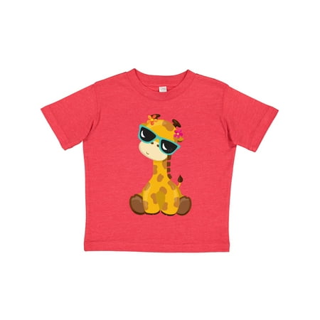 

Inktastic Cute Giraffe Giraffe with Sunglasses Cute Animal Gift Toddler Boy or Toddler Girl T-Shirt