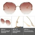 thumbnail image 3 of Gafas de sol degradadas gafas de sol de flores de mariposa gafas de sol de tendencia de moda, hechas de metal, 3 of 5