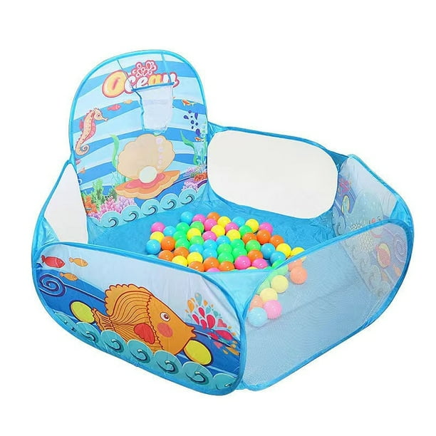 Piscina Infantil Piscina De Bolas SONGMICS Con Aro De Baloncesto