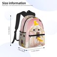 thumbnail image 3 of Fotbe Dog Sitting In Bathtub With Duck On Head Lightweight Casual Laptop Backpack for Men and Women, Daily use Waterproof backpack, Backpack for College, 3 of 7