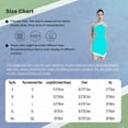 thumbnail image 6 of iixpin Womens Contrast Color Golf Tennis Dress Adjustable Straps Sleeveless Cutout Back Asymmetrical Cyan L, 6 of 6