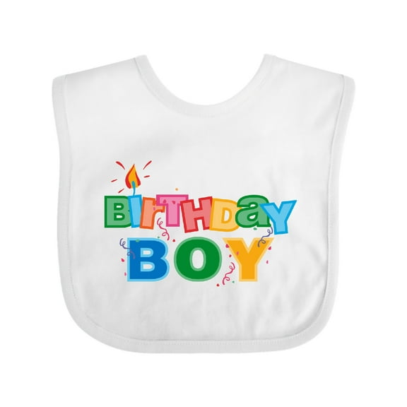 Inktastic Birthday Boy Letters Boys Baby Bib