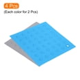 thumbnail image 3 of Uxcell 4Pcs Silicone Trivet Mat Hot Pad Non-slip Heat Insulation Pot Holder Kitchen Table Placemat Coaster Table Mats, 3 of 5