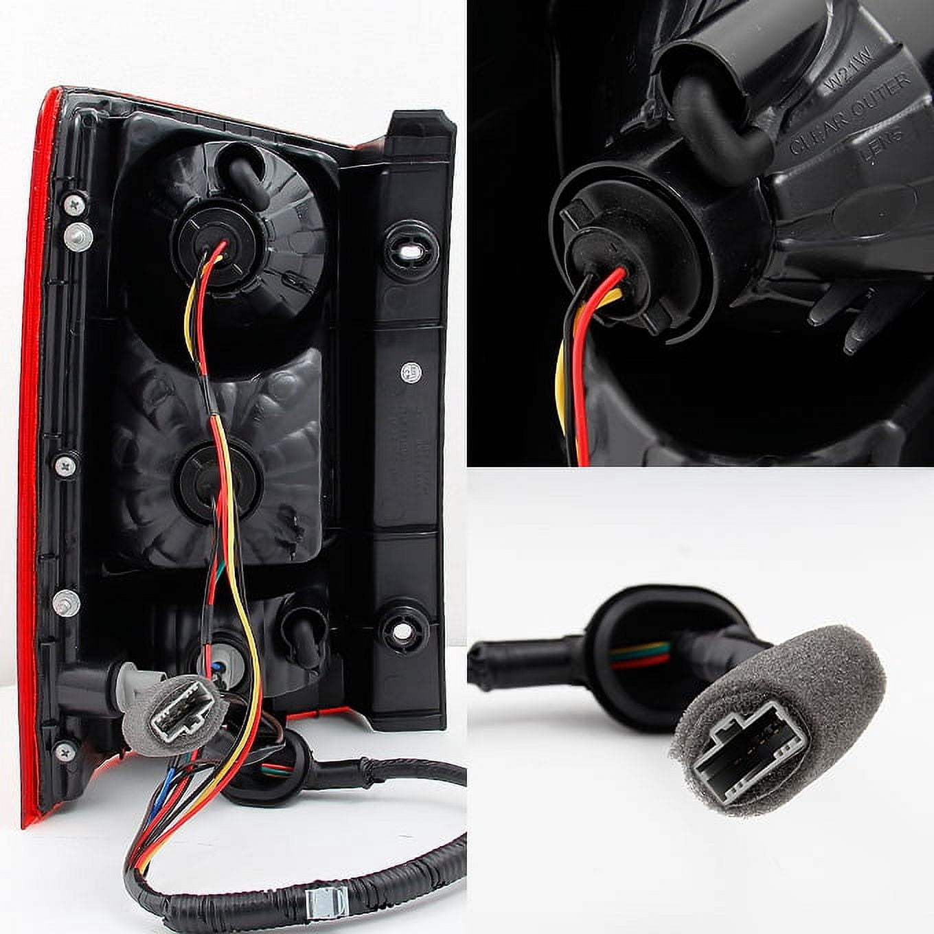 AKKON - For Honda Pilot Red Clear Rear Tail Light Brake Tail Lamp Passenger Right Side Replacement Assembly