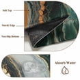 thumbnail image 6 of 3'x5' Area Rugs, Teal Orange Marble Indoor Outdoor Area Rug for Living Room Bedroom, Modern Ink Painting Striped Abstract Washable Bathroom Rugs Kitchen Floor Carpet Mats Home Decor Aesthetic, 6 of 8