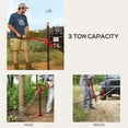 thumbnail image 4 of HOMCOM 3 Tonne/6600 lb Farm Jack, 48" High Lift Jack, Red, 4 of 10