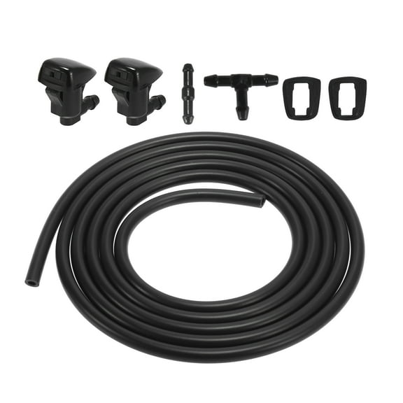 Front Windshield Washer Nozzles Kit for Toyota Solara 2004-2008 2.2 Meters Hose with 2pcs Connectors 85381-AE020