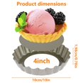 thumbnail image 3 of 6Pcs Mini Tart Pans Non-stick Tart Bakeware Mold with Removable Bottom 4 Inches Carbon Steel  Pie Pans, 3 of 8