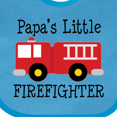 thumbnail image 4 of Inktastic Papa's Little Firefighter Boys Baby Bib, 4 of 4