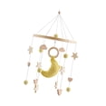 thumbnail image 2 of Móvil sensorial para cuna de bebé, campana de madera para cuna, campana de viento colgante de dibujos animados para bebés, niños y niñas. luna, 2 of 9
