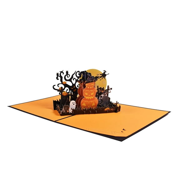 AOOOWER 3D for Pop up Pumpkin Greeting Card Festival Invitation Greeting Memorial Cards for Thanksgiving New Year