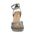 thumbnail image 6 of Journee Womens Annett Mid Heel Open Toe Sandals, 6 of 8