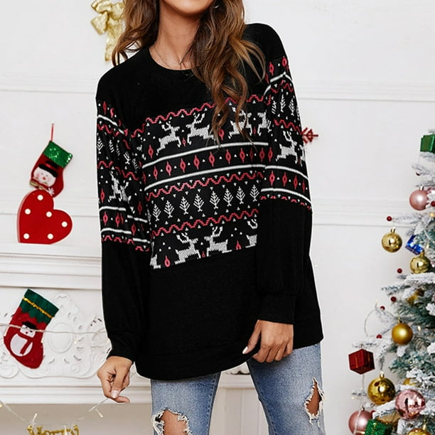 Sueter navideño negro deals