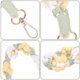 thumbnail image 4 of GOOHOCHY Llavero con flor tejida, llavero decorativo para muñeca, llavero con dije para bolso, llavero para mujer, 4 of 8