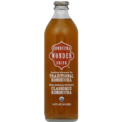 Kombucha Wonder Drink Traditional Kombucha Sparkling Fermented Tea, 14