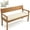 Cream, variant on GKXLH Waterproof Outdoor Bench Cushion 48"x18"x3", 28D High Density Foam Garden Bench Pad with Removable Washable Cover & 2 Pillow Covers for Patio Porch Swing (Dark Gray)