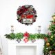 thumbnail image 5 of Elegant Christmas Wreath For Front Door, High-Quality Plastic Cloth Decoration, Versatile Indoor Outdoor Use, Durable Reusable Adornment With, 5 of 5