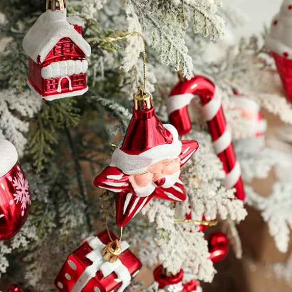 2Pcs Christmas Tree Pendant Ornaments Set-- 10 Different Pendants for Home Decor -- (Note:Size:1.5"~~3.5")