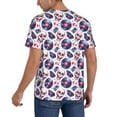 thumbnail image 2 of Rateoe record rock music Skull Pattern Men’s Baseball Short Sleeve Polo Shirt, Midweight Men's Shirt Golf Shirt Polo Shirts Quick Dry Short-X-Large, 2 of 7