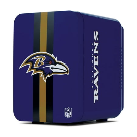 NFL Baltimore Ravens Mini Fridge Purple 4L 6 Cans