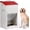 25 pounds, variant on Automatic Dog Feeder for Large Dogs Outdoor 50Lbs Dog Food Dispenser Dog Feeding Station Galvanized Gravity Feeder Pet Feeder for Large Breed (50lbs)