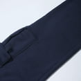 thumbnail image 7 of Work Pants for Men Casual Pants Men's Fitness Running Pants Lace Up Loose Waist Wide Foot Solid Color Pocket Loose Wool Sweatpants 3XL, 7 of 7