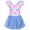 Bow Blue, variant on Girls Ballet Leotards Ruffle Sleeve Toddler Ballerina Dance Dress with Shiny Tutu Skirt 3-7 Years