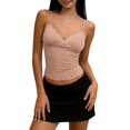 thumbnail image 2 of Womens Workout Tank Tops Women's Removable Pads Thin Strap Sleeveless Camisole Camisoles for Women Pink One Size, 2 of 4