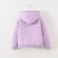 thumbnail image 5 of 5-6 Years Little Boys Quilted Hooded Jacket Fleece Lined Zip Up Lightweight Padded Coat, 5 of 6