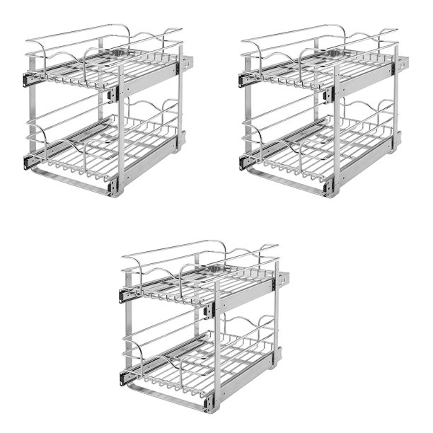 RevAShelf 5WB 2 Tier 21 Inch Wire Basket Pull Out Organizer