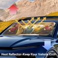 thumbnail image 3 of Yuyamidu Parrot Car Sun Shade Windshield Foldable Car Sunshade for Windshield Fashion Car Window Shades for Hatchback SUV Van Vehicle Blocks Sun Glare UV and Heat, 3 of 7