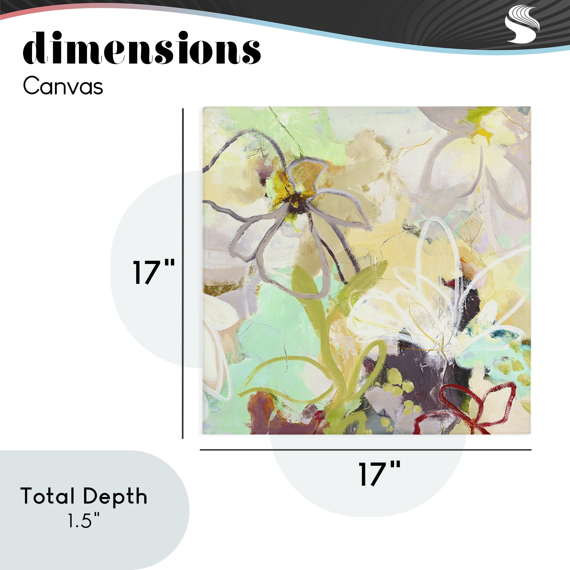 Last Days Of Spring Abstract Canvas Wall Art, design by Design Fabrikken