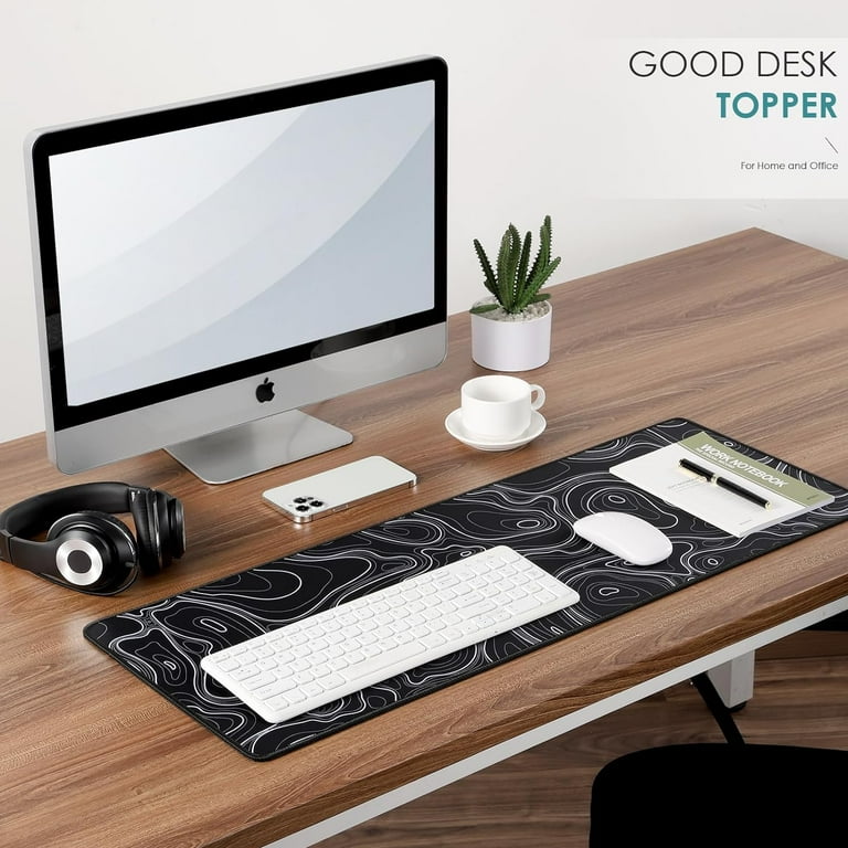 Extended Gaming Mouse Pad XXL Large Keyboard Mat Long Mousepad Desk Decor Writing Pad Non Slip Rubber Base Stitched Edges Work Game Office Home 35 1-164224