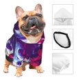 thumbnail image 2 of Bingfone Dual Skulls Colorful Fusion Dog Clothes Hoodie, Pet Winter Coat,Puppy Sweatshirts for Small Dogs Boy Girl,Suitable for All Breeds-, 2 of 6