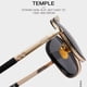 thumbnail image 2 of Gafas de sol Gafas de sol para hombre UV400 Gafas de sol retro Gafas de sol para hombre Gafas de sol modernas con montura gruesa para viajes al aire libre Playa, Marco negro doble película gris, 2 of 4
