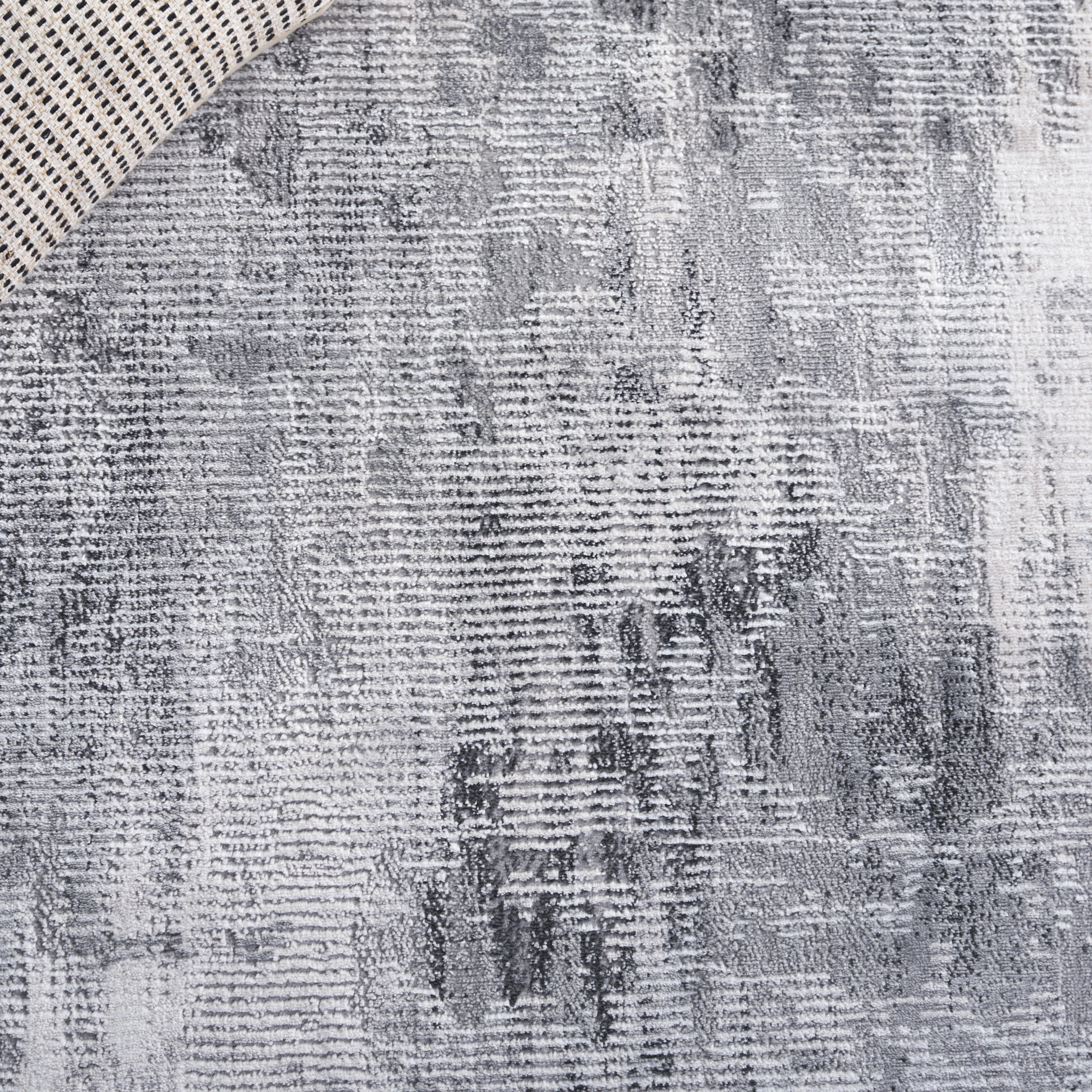 SAFAVIEH Slate Cynthia Distressed Area Rug, Grey/Ivory, 9' x 12'