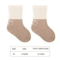 thumbnail image 2 of Calcetines Laklulu para bebés, niños y niñas: 5 pares de calcetines de algodón de punto grueso, cálidos y sin costuras para niños pequeños, calcetines de algodón para niños, 2 of 5