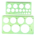 thumbnail image 3 of Rongfmy Geometric Drawings Templates Versatile for Mathematics Engineers Engineering 2Pcs, 3 of 9