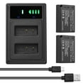 thumbnail image 2 of -E17 Cargador de Batería LP-E17 Con Indadors LED + 2pcs LP-E17 Baterias 7.4V 1500mAh Con Reemplazo del Cable de Carga USB para 200D/ 750D/ 760D/ 800D/ 8000D/ M3/ M6/, 2 of 7