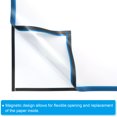 thumbnail image 3 of Uxcell 12.8" x 17.72" Magnetic Display Frame A3 Adhesive Magnetic Sign Holder Blue 5 Pack, 3 of 6