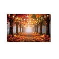thumbnail image 3 of Halloween Sale Clearance!Fall Decorations for Home, 2 Styles Fall Forest Paths BackdropBanner AutumnPumpkin Maple Leaf Photography Background Harvests Thanksgiving PhotoBooth Backdropfor Party Decor, 3 of 7
