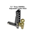 thumbnail image 2 of 10000Lbs 7.5"Drop Adjustable Trailer Hitch Tow 2-5/16" LBS GTW Ball Mount Dual Towing Ball RV Camper Caravan Accessories ,Weatherproof Double Locking Hitch Pin, 2 of 6