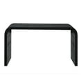 thumbnail image 4 of Ffz Black Wood Console Table, 59In Entryway Table, Curved Waterfall-Style Table,Console Table With Wood Beads,Entrance Table For Entryway, Hallway, Living Room, Foyer, Corridor, 4 of 5