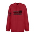 thumbnail image 4 of GIPQJK Men's Graphic Hoodies American Flag Print Sweatshirts 2024 Fall This We'll Defend Flag Long Sleeve Tops with Pockets,Red 4XL, 4 of 5