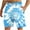 AC-Light Blue, variant on Big and Tall Beach Shorts for Men Boho Swim Trunks Tie Dye Prints Drawstring Waist Shorts Hawaiian Vacation Bathing Suits Ofertas de Hoy en Liquidación Light Blue XXL