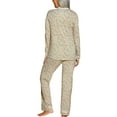 thumbnail image 2 of Cosabella Bella Print Long Sleeve Top & Pant PJ Set (AMORP9644),Medium,Palm Aloe, 2 of 3